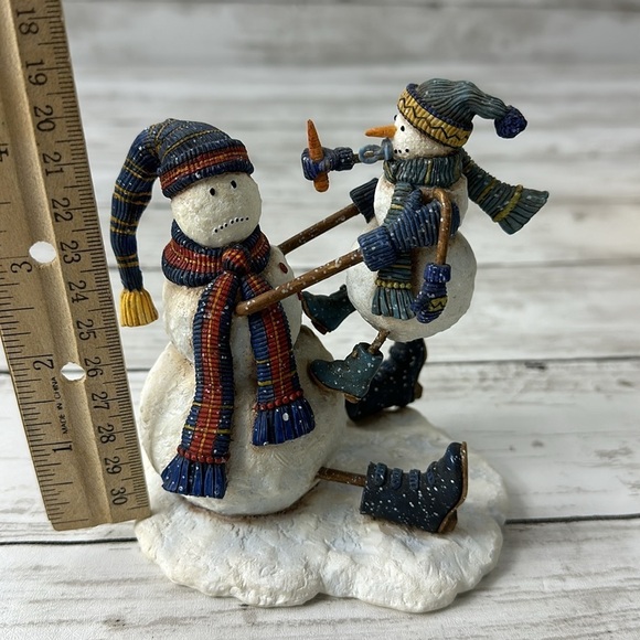 Wit & Whimsy Got your Nose Snowman Figurine 2004 Ned Young by Lang - Picture 7 of 10